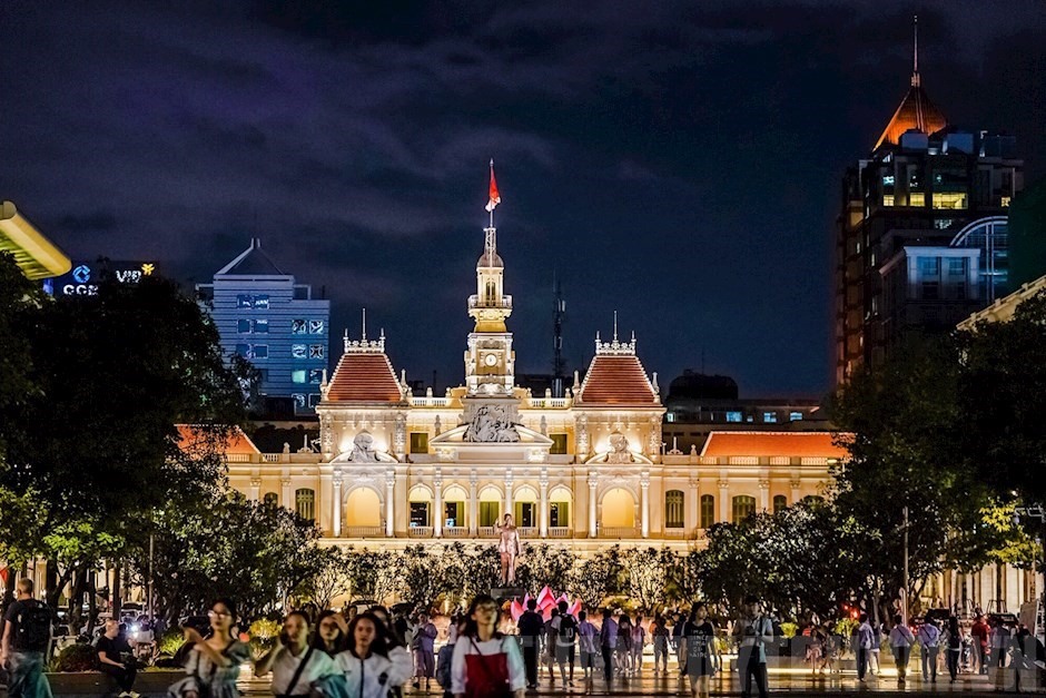 Thành phố Hồ Chí Minh dẫn đầu cả nước về lượng khách du lịch ghé thăm trong 9 tháng đầu năm. Ảnh: Thành ủy TPHCM