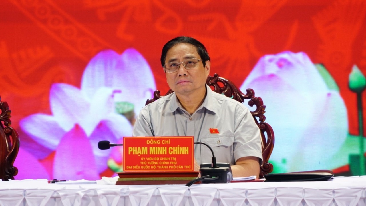 Thủ tướng Chính Phủ Phạm Minh Chính tại buổi tiếp xúc cử tri thành phố Cần Thơ
