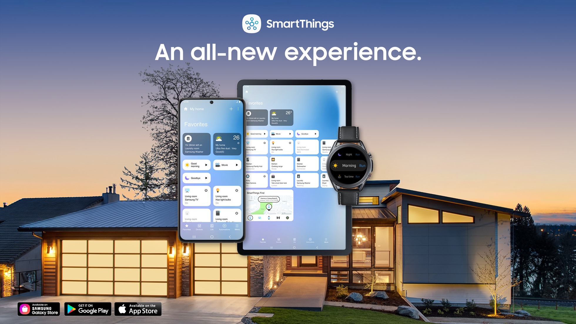 SmartThings là một hệ sinh thái nhà thông minh của gã khổng lồ công nghệ Samsung. Ảnh chụp màn hình