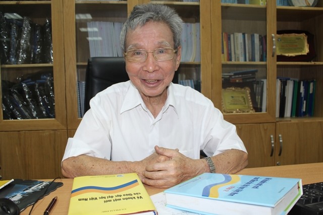 GS Phạm Phụ - một chuyên gia giáo dục đại học hàng đầu của Việt Nam. Ảnh: ĐHQG TPHCM