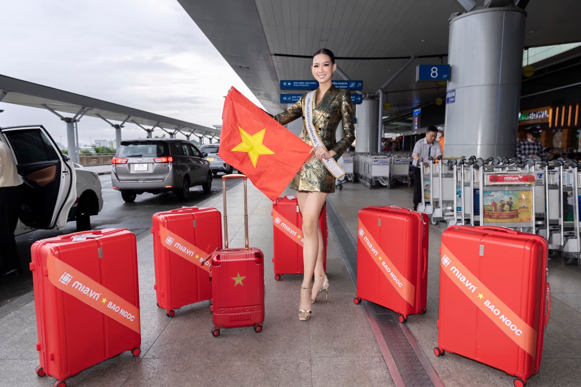 Ngày 26.9, Lê Nguyễn Bảo Ngọc chính thức lên đường sang Ai Cập để dự thi Miss Intercontinental 2022 với sự tự tin và tràn đầy nhiệt huyết. Ảnh: SV.