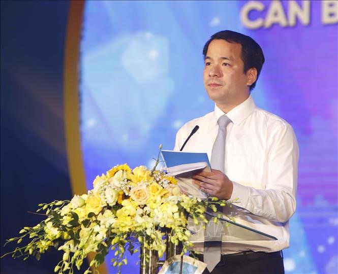 Chủ nhiệm Ủy ban kiểm tra Trung ương Đoàn TNCS Hồ Chí Minh Ngô Văn Cương phát biểu tại Lễ tuyên dương.