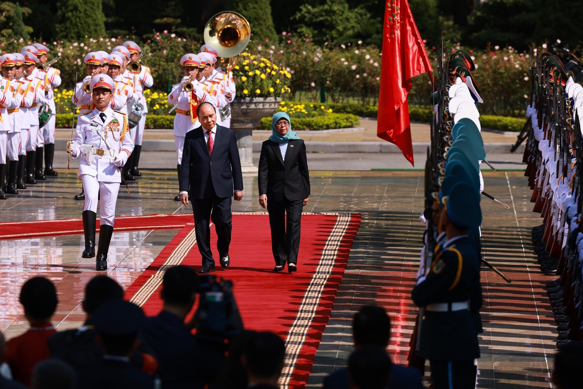 Chuyến thăm diễn ra trong bối cảnh Việt Nam - Singapore hướng tới kỷ niệm 50 năm thiết lập quan hệ ngoại giao và 10 năm thiết lập quan hệ Đối tác chiến lược vào năm 2023. Ảnh: Hải Nguyễn