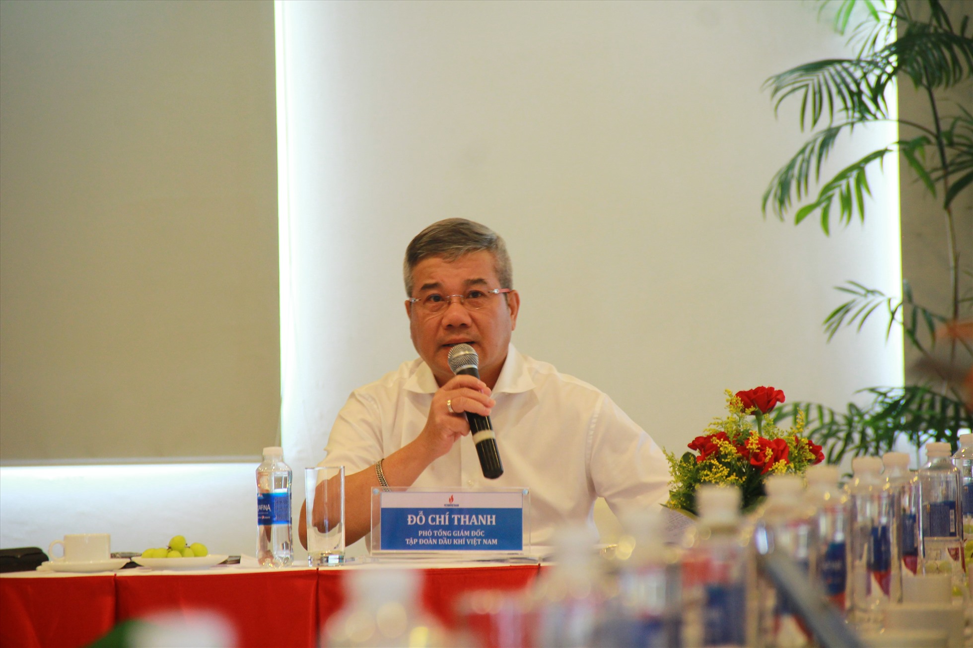 Ông Đỗ Chí Thanh - Phó TGĐ PVN phát biểu chỉ đạo tại Hội nghị. Ảnh: BSR