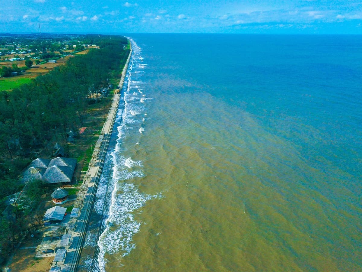 Bãi biển Ba Động - Trà Vinh. Ảnh: Nụ cười Mekong