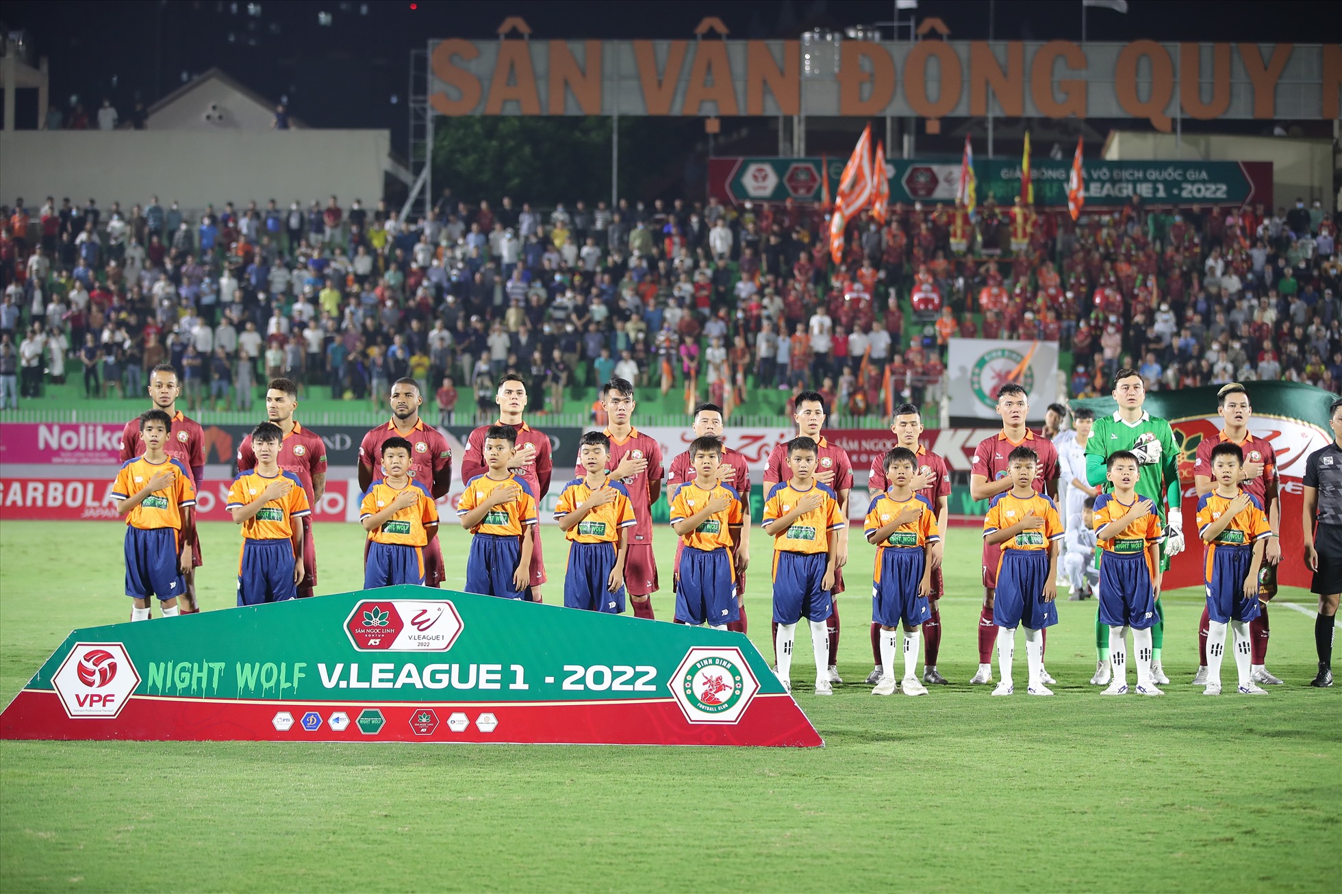 Tối 18.10, Bình Định có trận tiếp đón Hồng Lĩnh Hà Tĩnh trên sân nhà Quy Nhơn ở lượt trận vòng 20 Night Wolf V.League 2022.