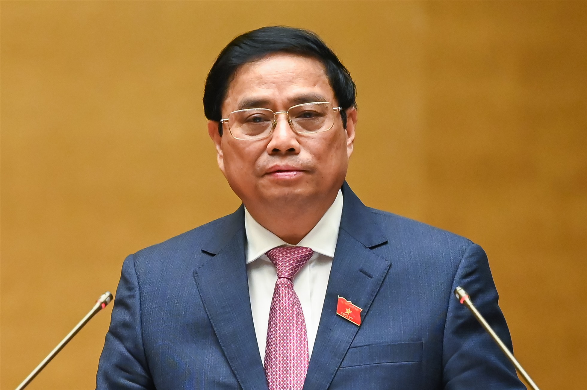 Thủ tướng Phạm Minh Chính trình bày báo cáo kết quả thực hiện kế hoạch phát triển kinh tế - xã hội năm 2022; dự kiến kế hoạch phát triển kinh tế - xã hội năm 2023.