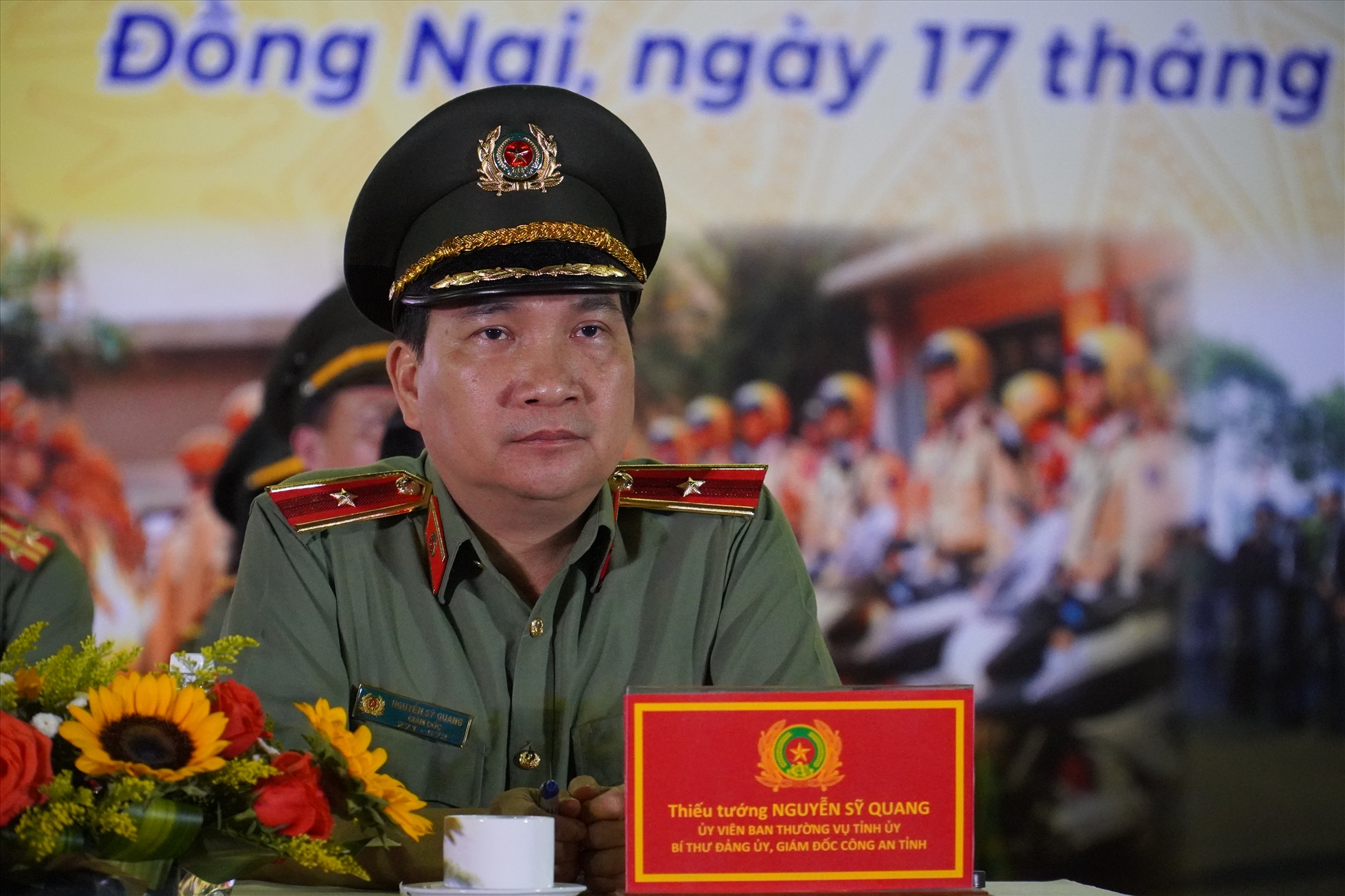 Thiếu tướng Nguyễn Sỹ Quang - Giám đốc Công an tỉnh Đồng Nai. Ảnh: Hà Anh Chiến