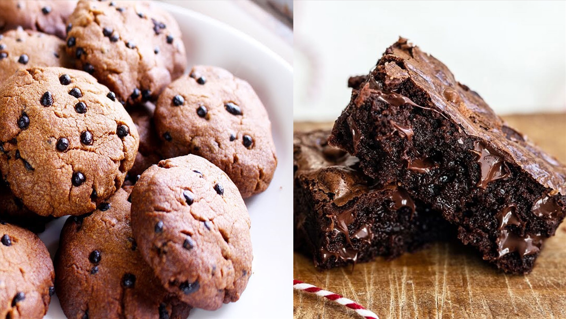 Những chiếc bánh quy socola chip và brownie thích hợp là quà tặng cho phụ nữ dịp 20.10 (Ảnh đồ họa: Hàn Lâm)