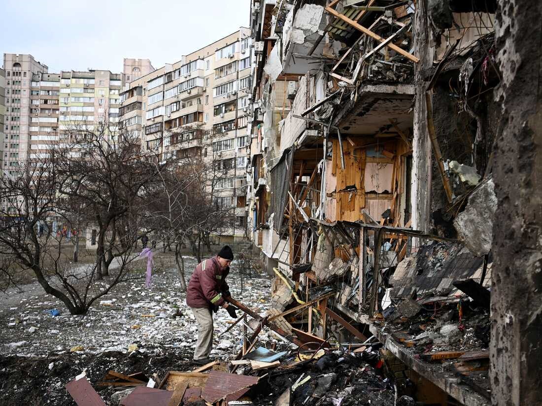 Cơ sở hạ tầng của Ukraina bị tàn phá. Ảnh: AFP