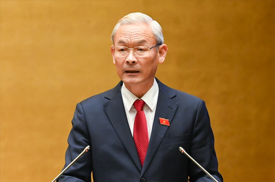 Ông Nguyễn Phú Cường - Chủ nhiệm Uỷ ban Tài chính ngân sách của Quốc hội. Ảnh: QH