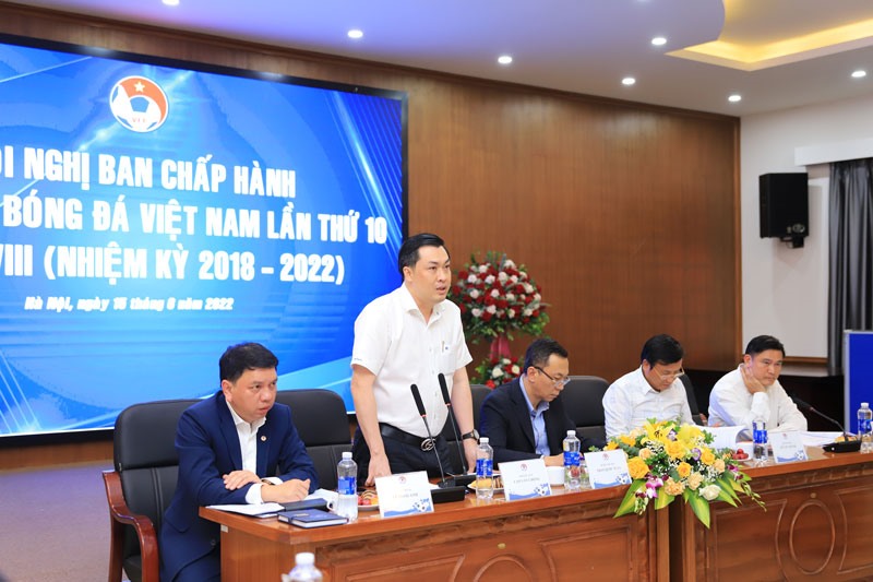 Phó Chủ tịch Cao Văn Chóng cho biết công tác chuẩn bị Đại hội VFF khoá IX đang được gấp rút hoàn thiện. Ảnh: VFF