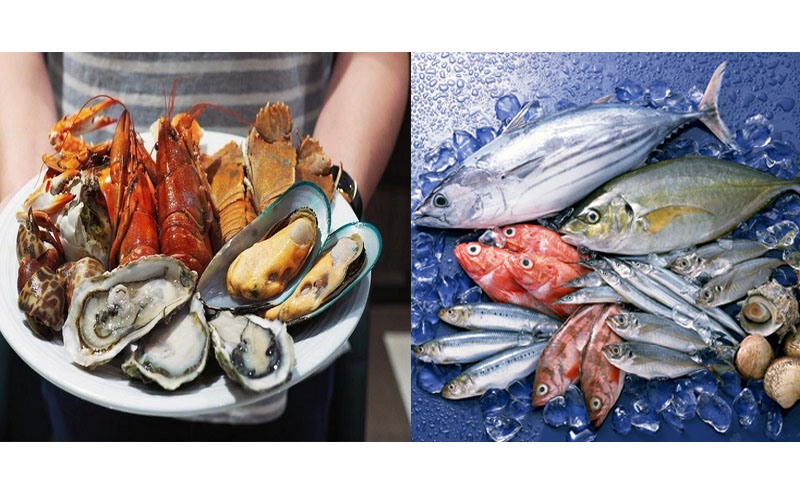 Ăn nhiều hải sản: Hải sản là một trong những thực phẩm an toàn nhất để giảm cân. Nó không chỉ giàu protein mà còn chứa nhiều axit béo omega-3. Các nghiên cứu đã chỉ ra rằng  ăn hải sản có thể giúp bạn cảm thấy no lâu hơn.