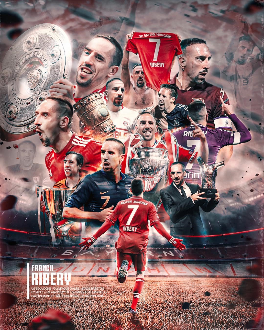 Ribery có sự nghiệp lẫy lừng. Ảnh: Frank Ribery