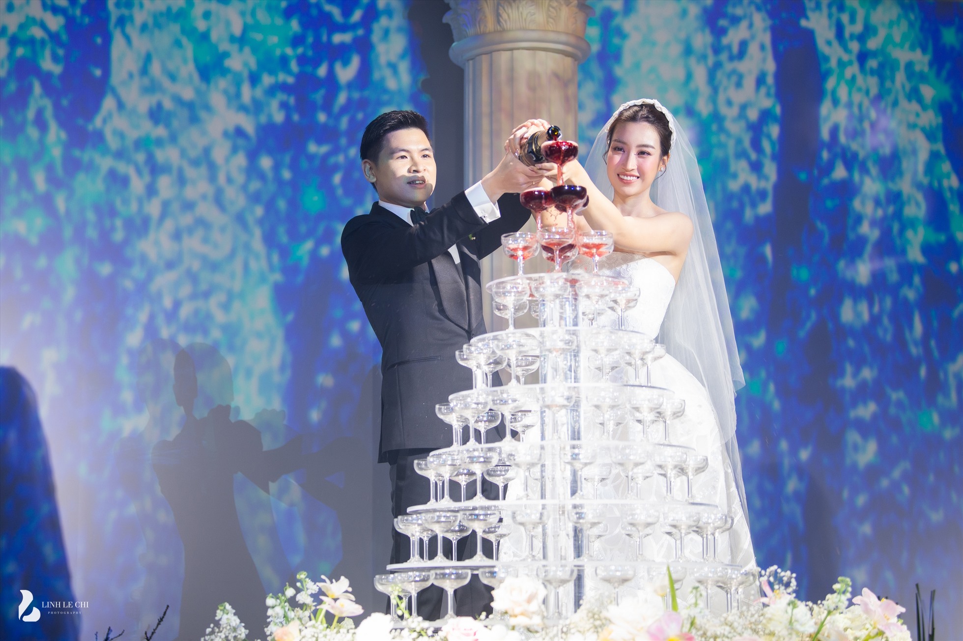Một vài hình ảnh trong lễ cưới lãng mạn của Đỗ Mỹ Linh. Ảnh: NVCC.