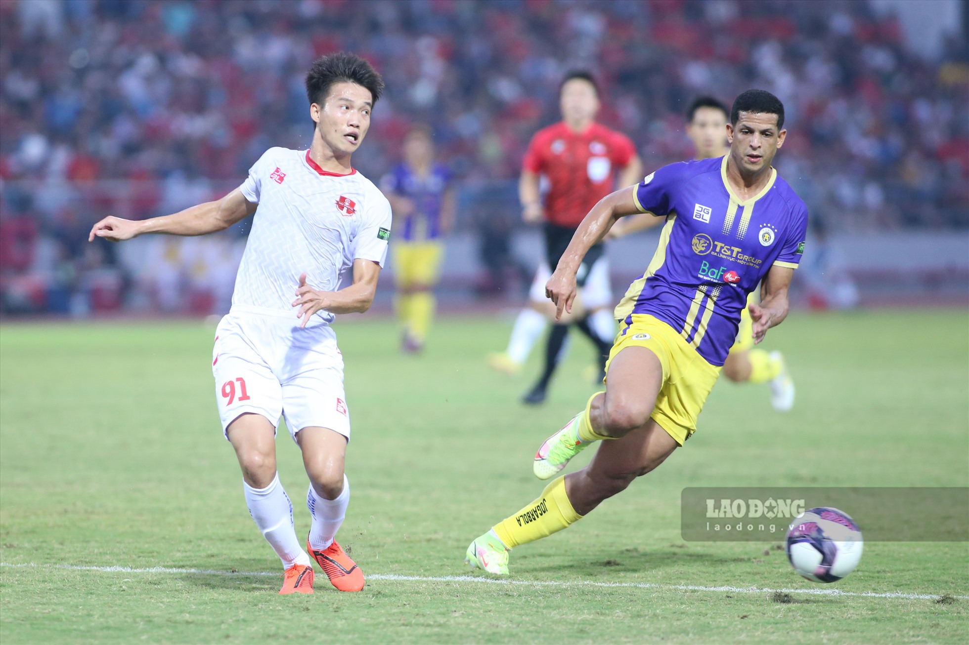 Vòng 21V.League 2022 diễn ra cặp đấu tâm điểm giữa Hải Phòng và Hà Nội FC trên sân Lạch Tray.