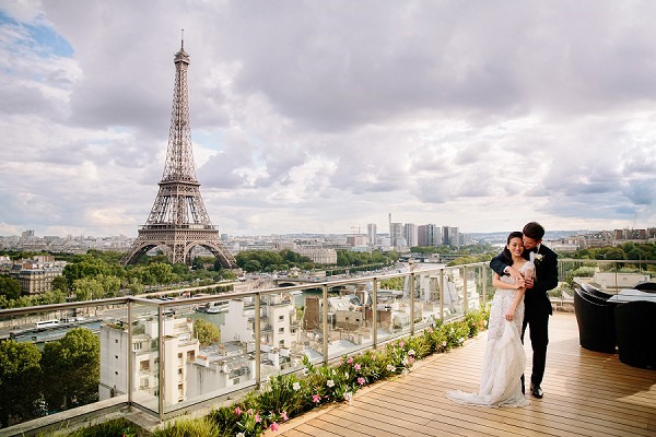 Đám cưới ở Paris. Ảnh: French Wedding Style