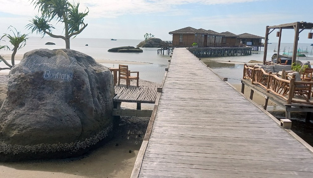 Một trường hợp xây dựng trái phép trong khu bảo tồn biển Phú Quốc tại tổ 5 ấp Cây Sao, xã Hàm Ninh, TP. Phú Quốc (Kiên Giang). Ảnh: TQ