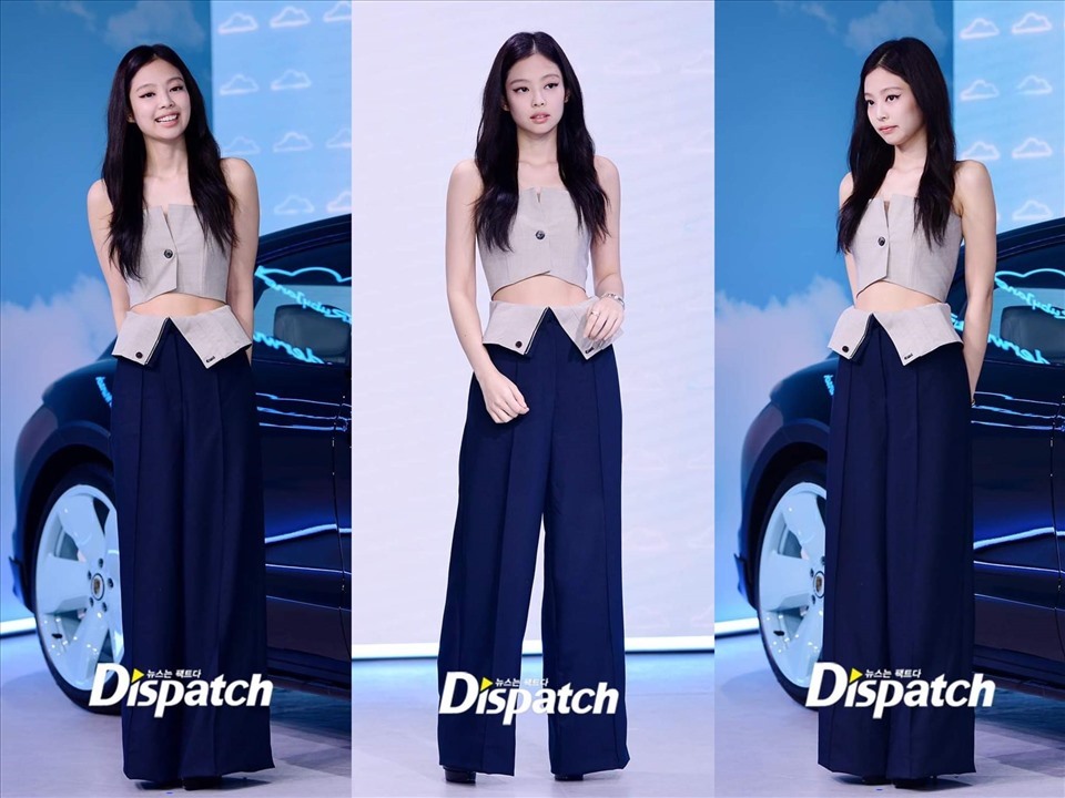 Jennie tại sự kiện giới thiệu siêu xe của hãng Porsche Korea. Ảnh: Dispatch.