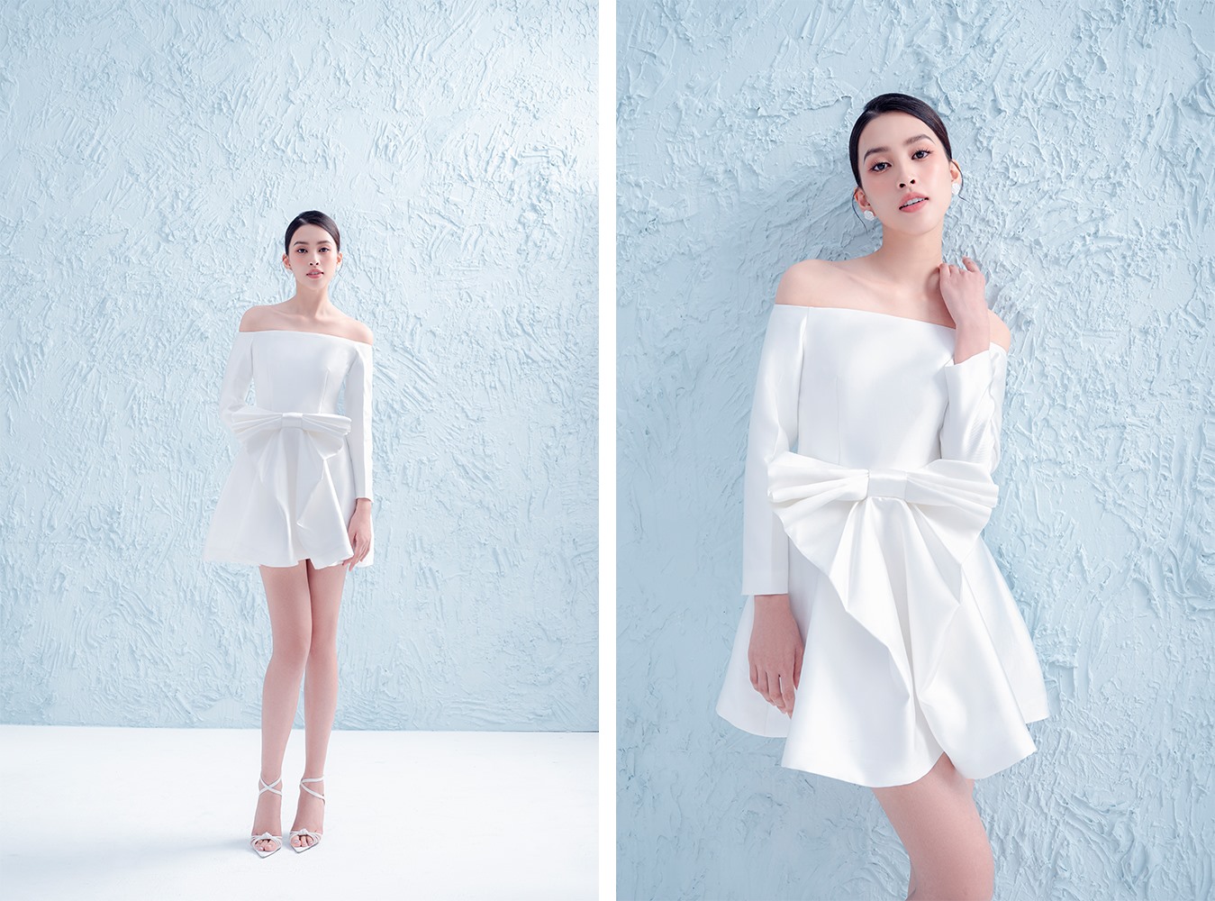 Trong những thiết kế lần này, Hà Thanh Việt truyền tải một BST sắc trắng nền hoa  mang hơi hướm cô dâu hiện đại. Đây cũng là xu hướng thời trang được các nhà mốt nổi tiếng trên thế giới sáng tạo.