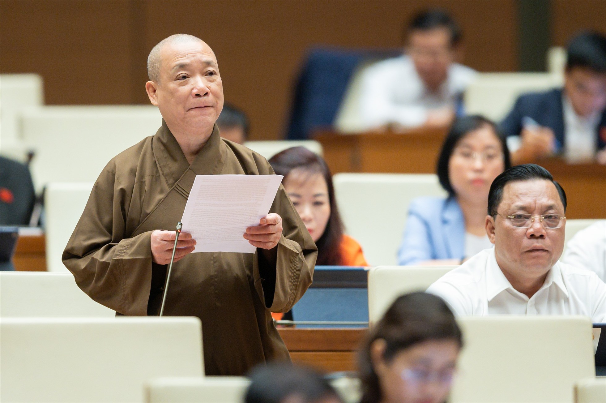 Hòa thượng Thích Bảo Nghiêm - Đoàn ĐBQH TP Hà Nội.