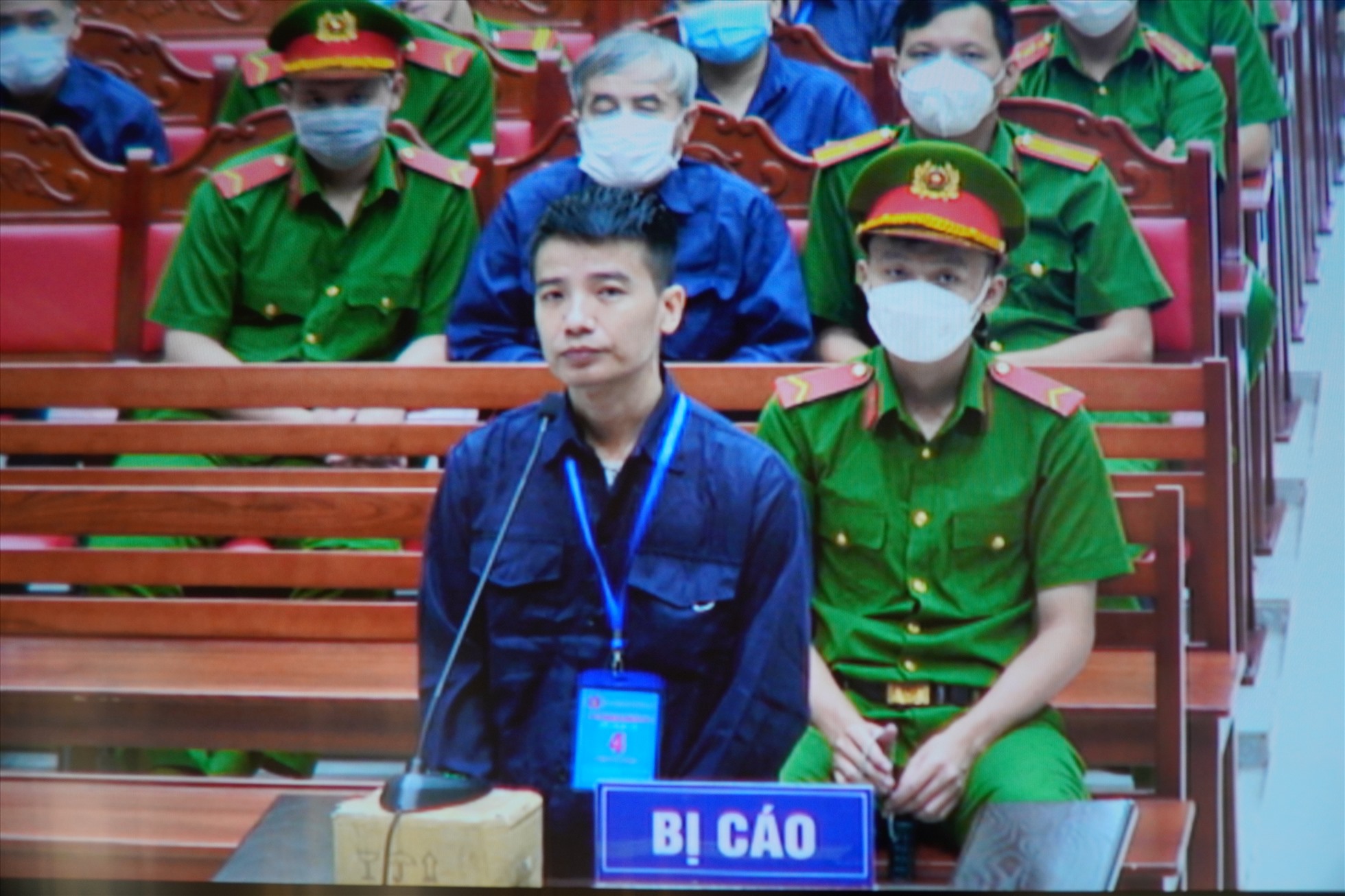 Bị cáo Trần Văn Việt, thuyền trưởng tàu Pacific Ocean tại phiên toà. Ảnh: Hà Anh Chiến