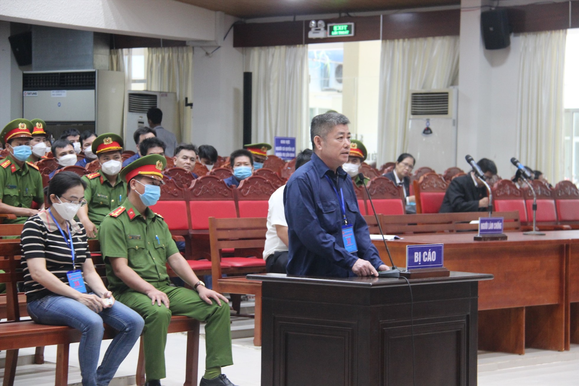 Bị cáo Nguyễn Hữu Tứ tại phiên toà. Ảnh: Hà Anh Chiến