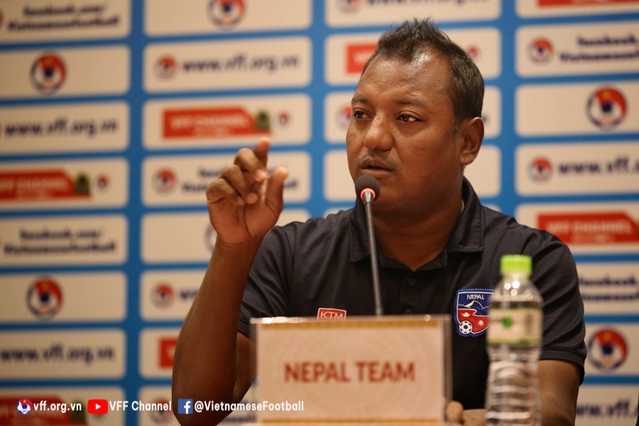 U17 Nepal đặt mục tiêu giành vé đi tiếp tại vòng loại U17 Châu Á 2023. Ảnh: VFF