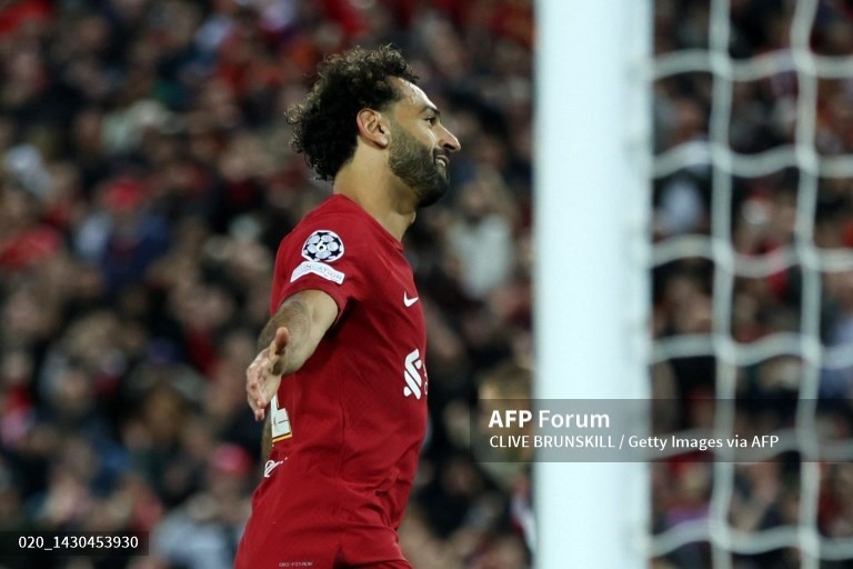 Salah dập tắt hy vọng của Rangers. Ảnh: AFP