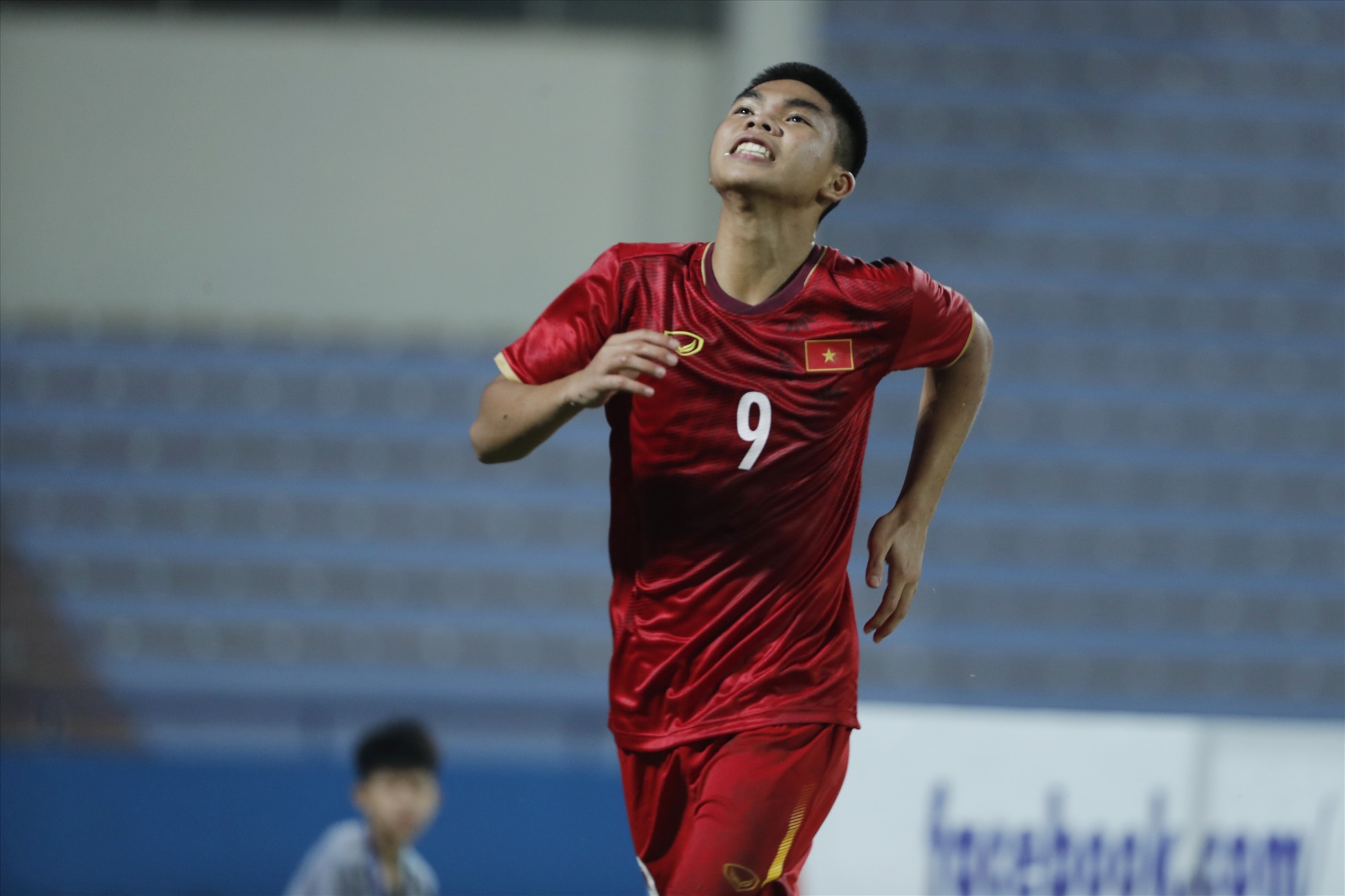 Lê Phát lập cú đúp, giúp đội tuyển U17 Việt Nam thắng lợi 4-0 trong trận ra quân. Ảnh: AFC