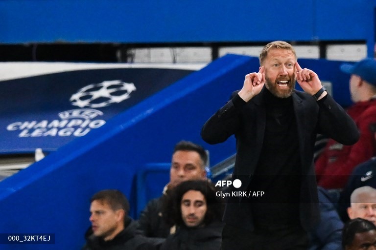 Graham Potter có chiến thắng đầu tay tại Champions League. Ảnh: AFP