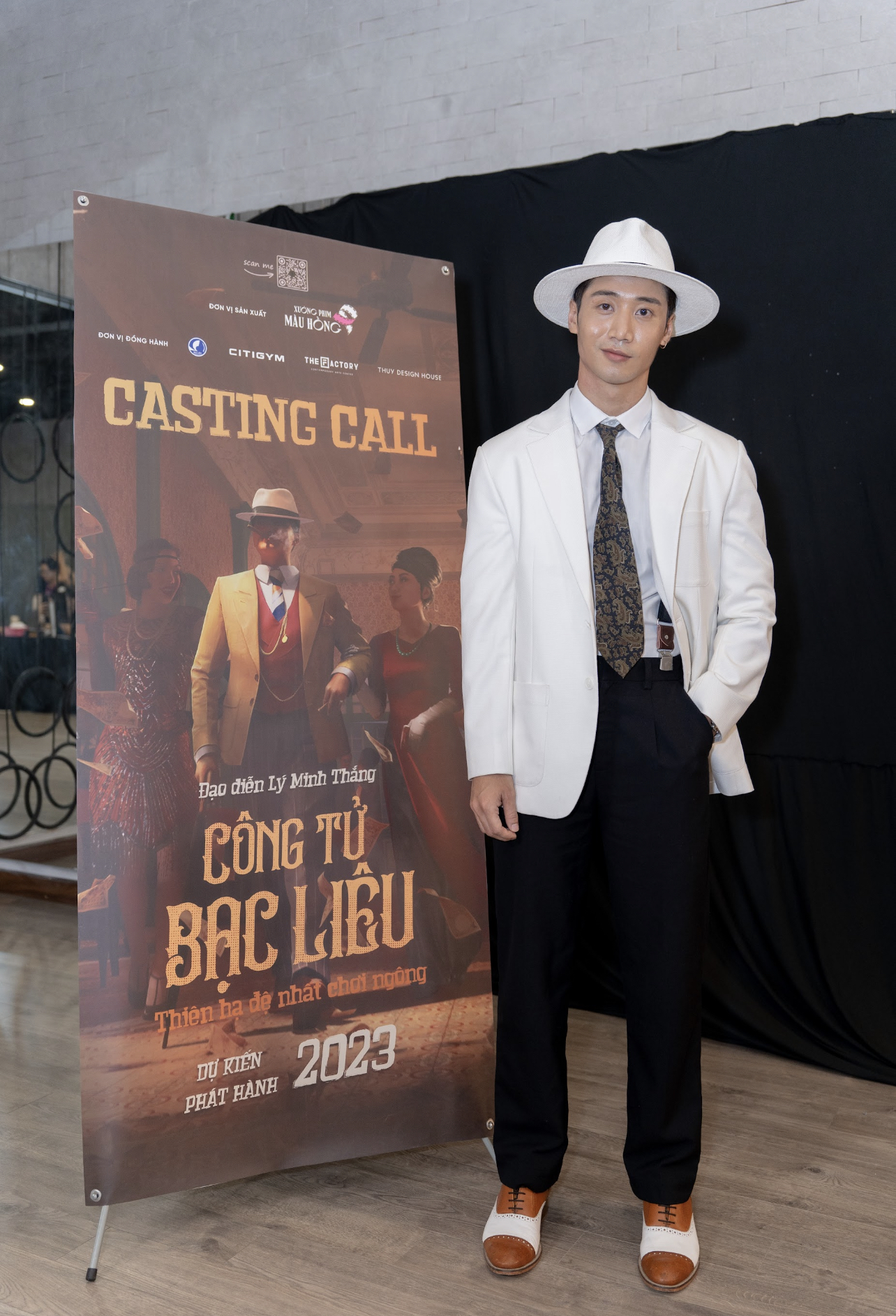 Tôn Kinh Lâm tại buổi casting vai Công tử Bạc Liêu. Ảnh: BTC.