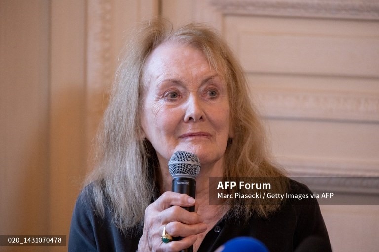 Tác giả đoạt Nobel Văn học 2022 - Annie Ernaux. Ảnh: AFP