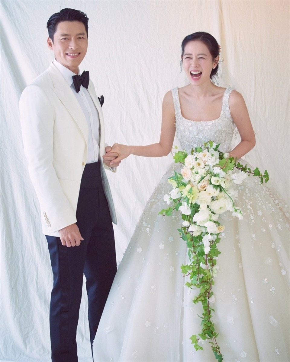 Ảnh cưới của Hyun Bin và Son Ye Jin. Ảnh: CMH.
