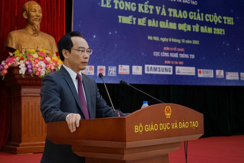 Thứ trưởng Hoàng Minh Sơn phát biểu tại buổi lễ.