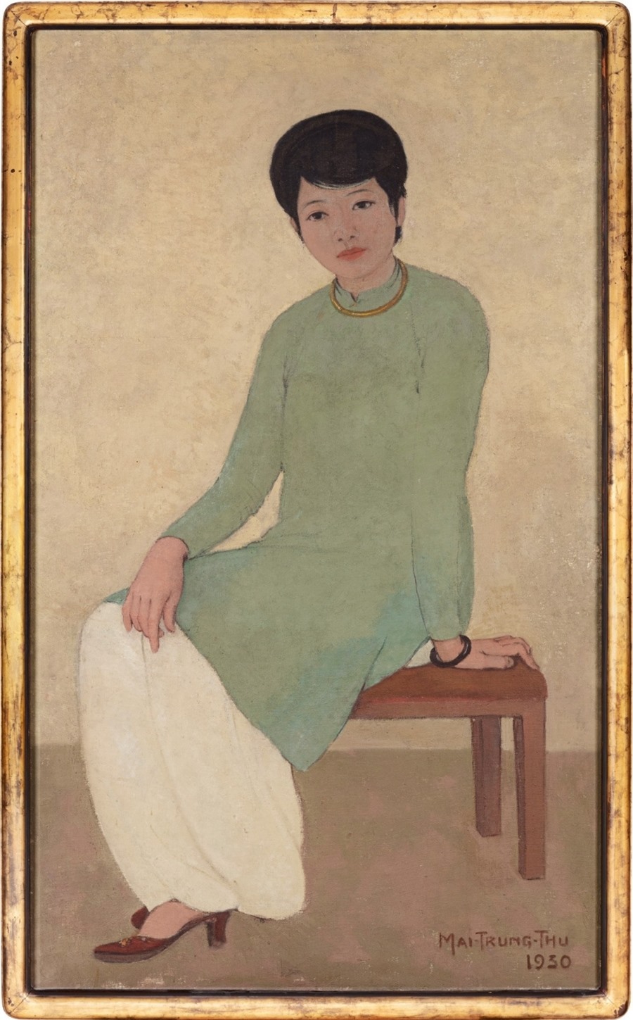 Bức “Chân dung cô Phương” của họa sĩ Mai Trung Thứ. Ảnh: Sotheby's.