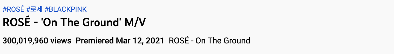 Không chỉ vang danh ở nhóm nhạc, Rosé (Blackpink) cũng rất thành công khi ra mắt MV solo “On The Ground“. Ảnh: Soompi