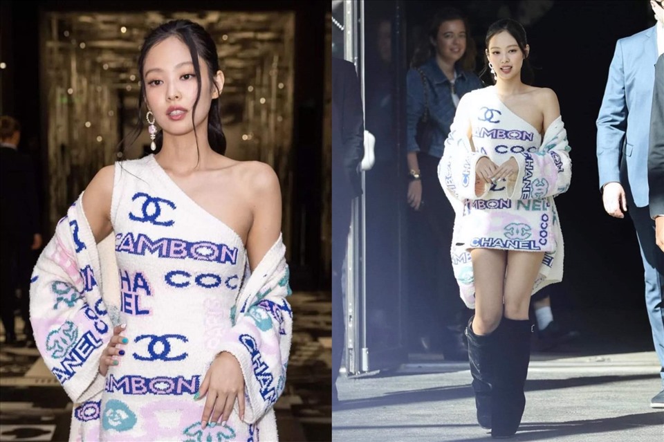 What Blackpinks Jennie wore at the Chanel fallwinter 2022 show