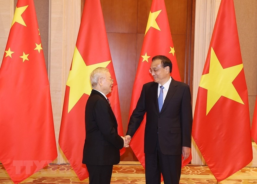 Chuyến thăm Trung Quốc của Tổng Bí thư Nguyễn Phú Trọng diễn ra từ ngày 30.10 đến ngày 1.11 theo lời mời của Tổng Bí thư, Chủ tịch nước Trung Quốc Tập Cận Bình. Ảnh: TTXVN