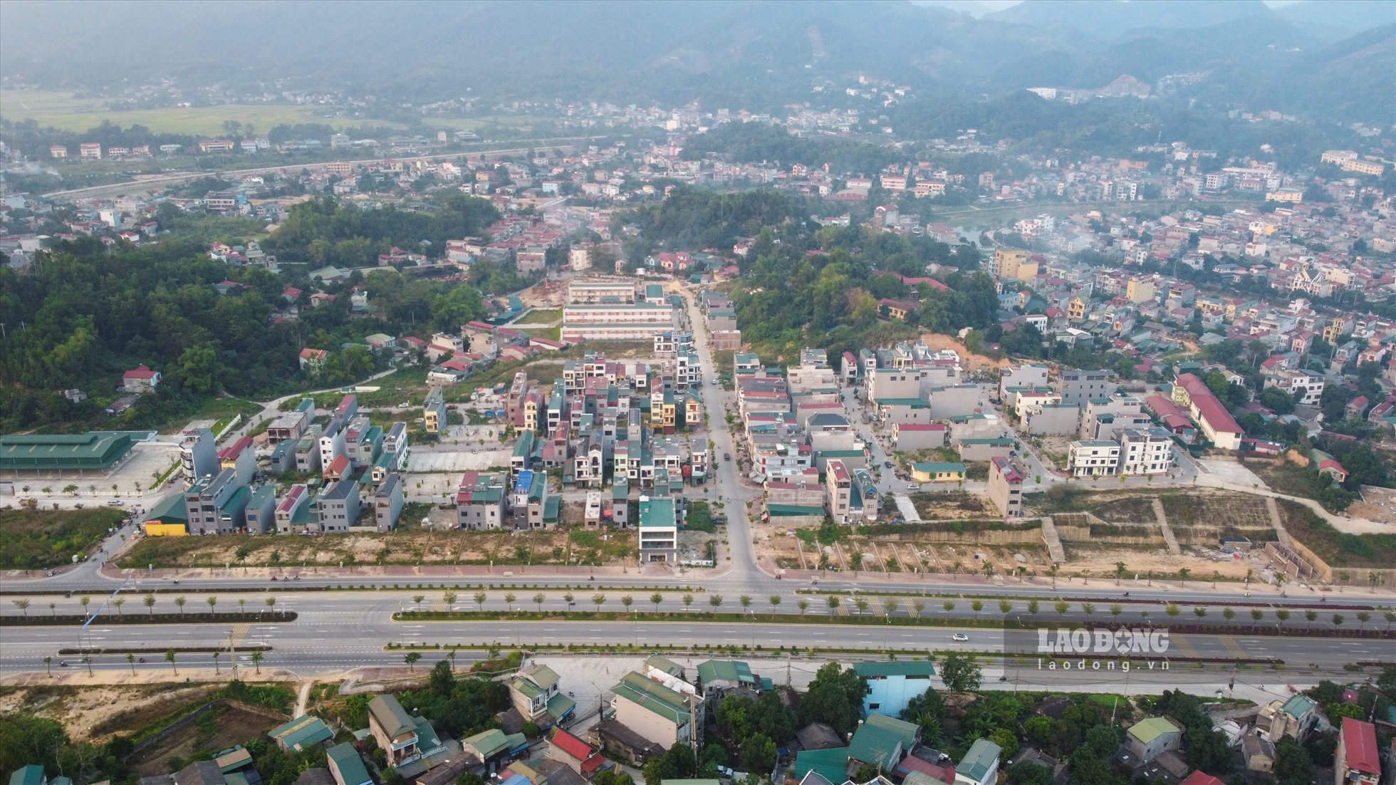 Toàn cảnh dự án Khu tái định cư đường phía Nam khu đô thị mới TP.Cao Bằng.