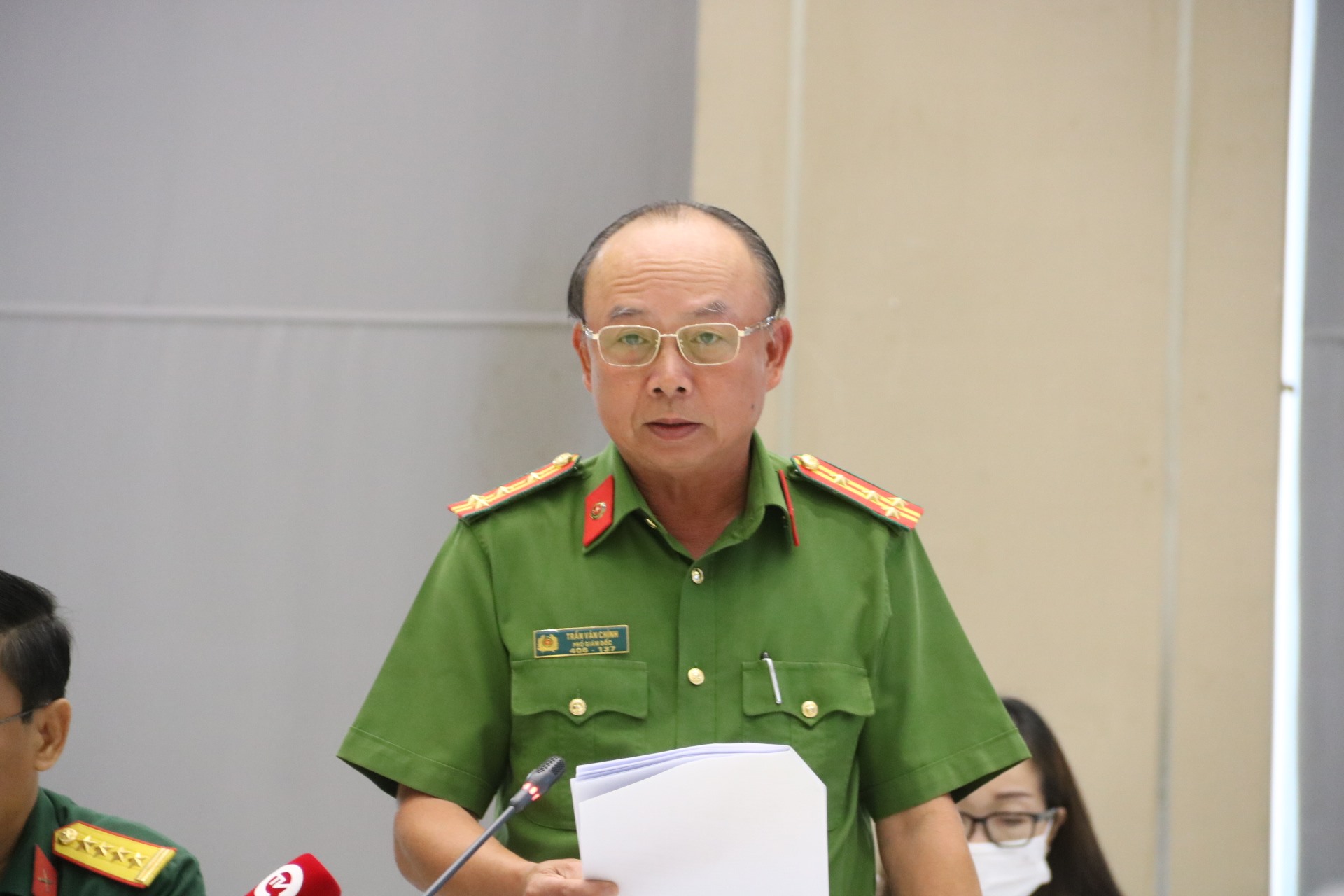 Đại Tá Trần Văn Chính - Phó GĐ Công an tỉnh Bình Dương.