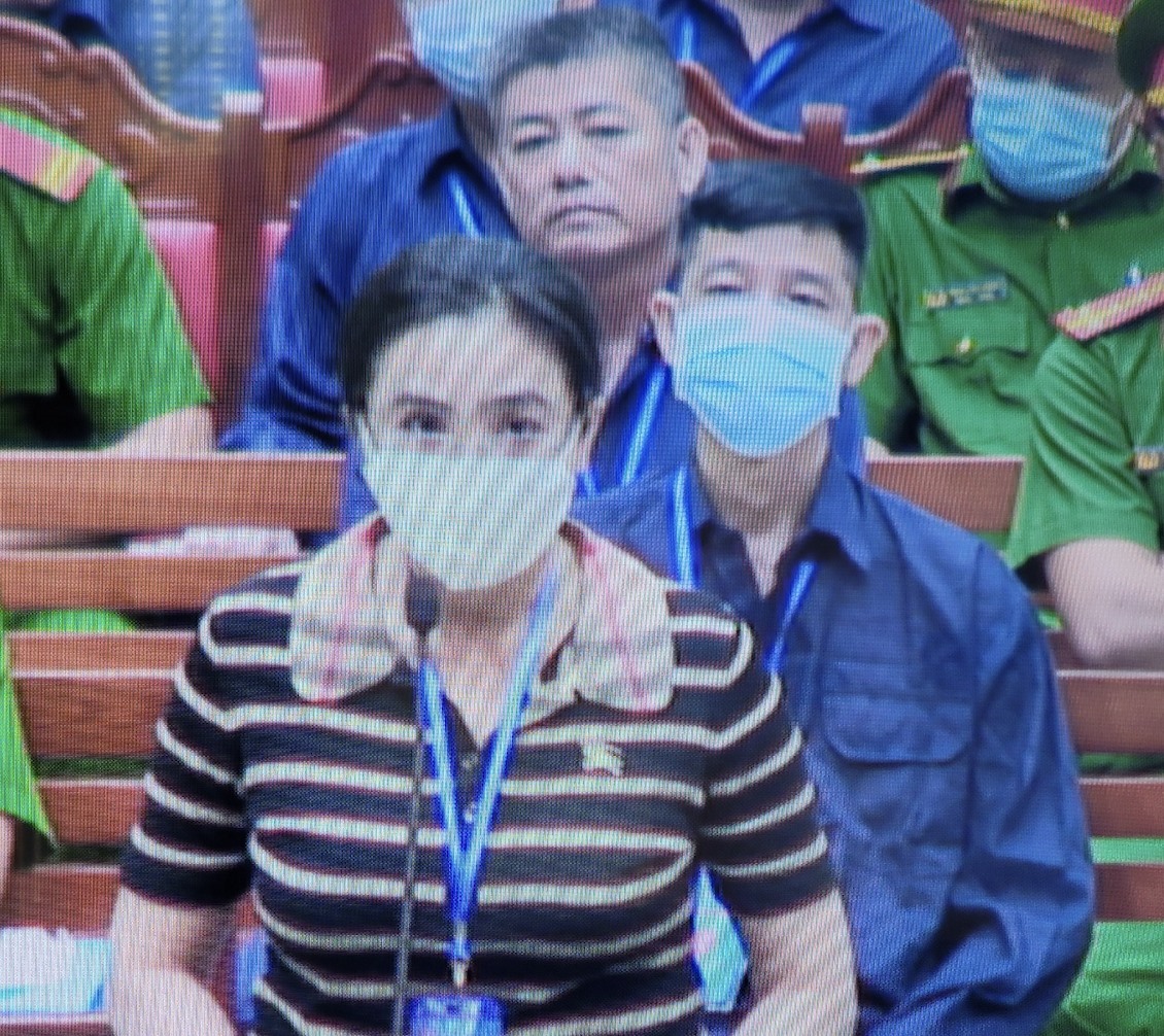 Bị cáo Trần Ngọc Thanh tại phiên toà. Ảnh: Hà Anh Chiến