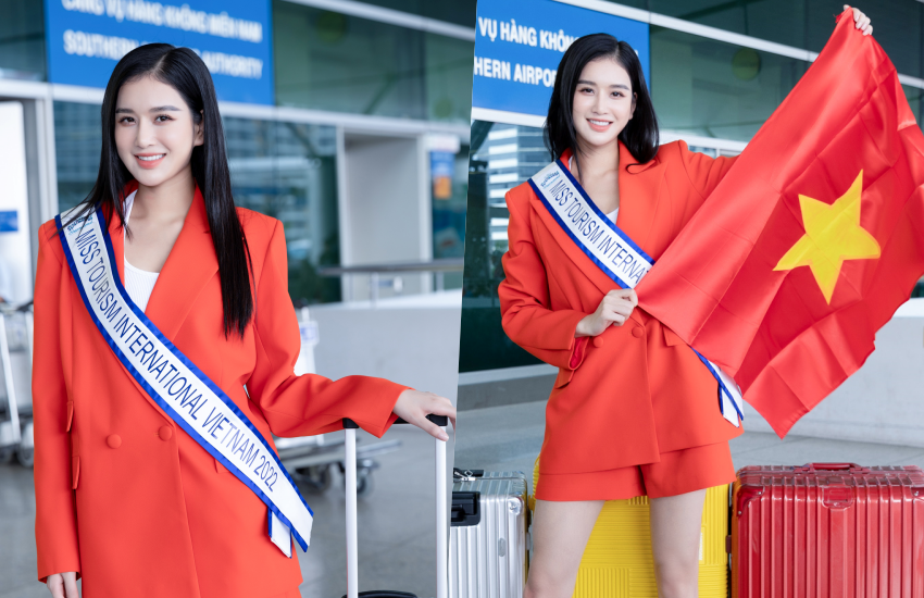 Từng có kinh nghiệm làm người mẫu và thi nhan sắc, Nguyễn Nga tự tin sẽ vượt qua được những thử thách phía trước. Đây là lần đầu tiên Á hậu Hoàn cầu Việt Nam 2022 Nguyễn Nga tham gia cuộc thi nhan sắc ở đấu trường thế giới với hơn 40 quốc gia tham dự.  Đêm chung kết và đăng quang Miss Tourism International - Hoa hậu Du lịch Quốc tế 2022 diễn ra vào ngày 25 tháng 11 tại Malaysia. Ảnh: NSCC.