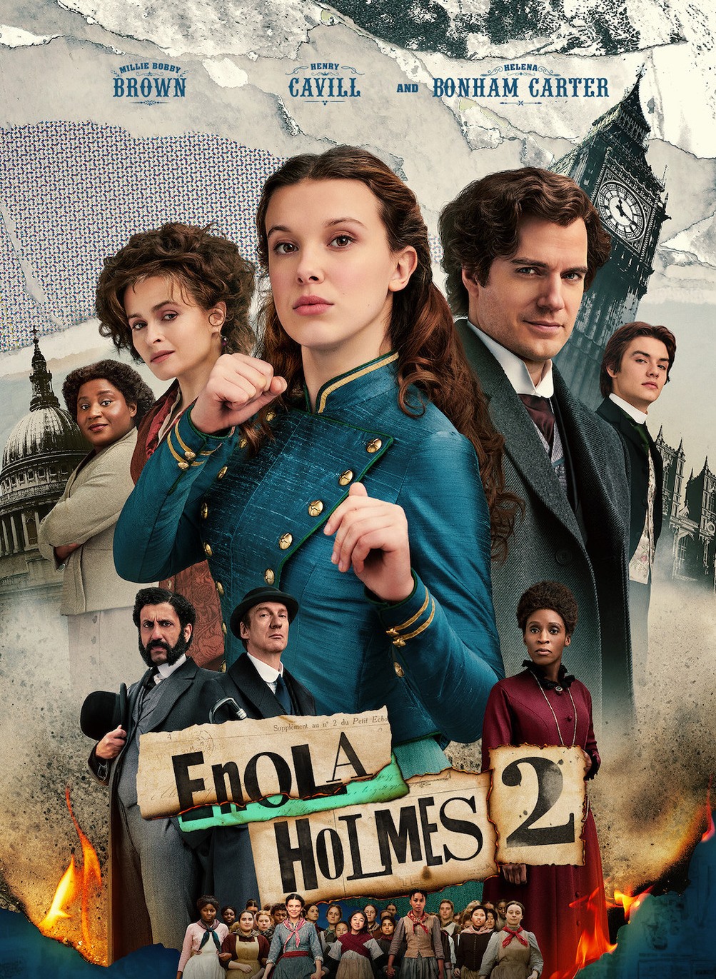 “Enola Holmes 2” thành công nhờ nội dung hấp dẫn à dàn diễn viên cực phẩm. Ảnh: Xinhua