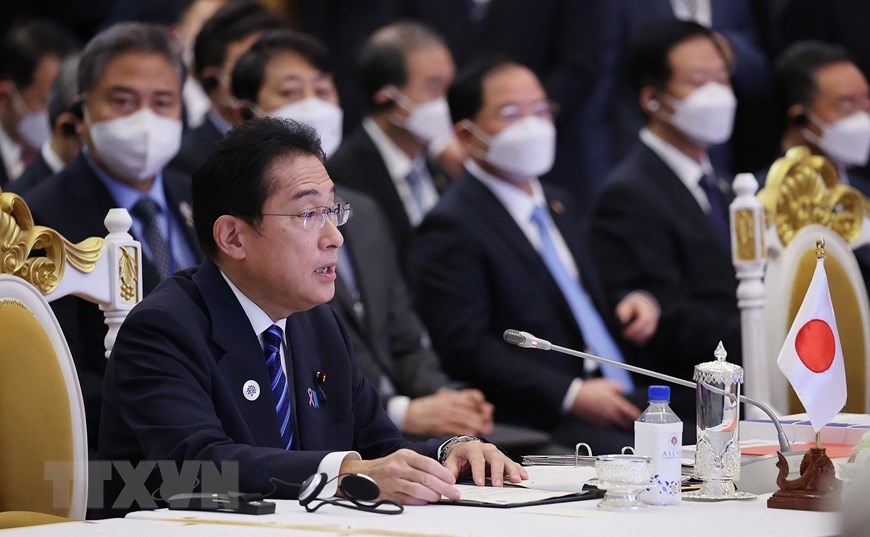 Thủ tướng Nhật Bản Kishida Fumio phát biểu. Ảnh: TTXVN