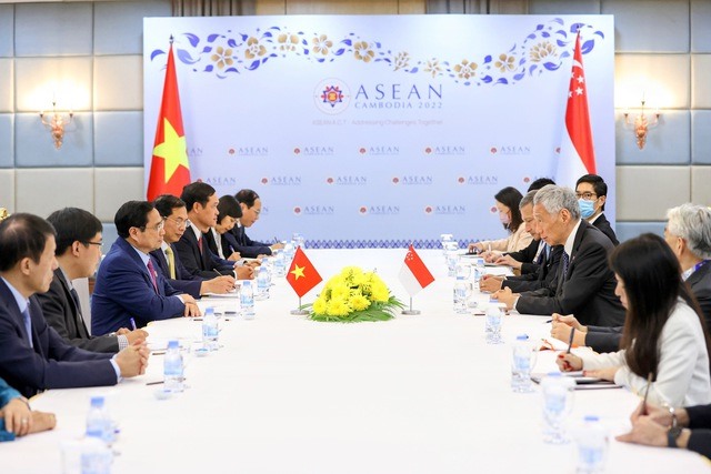 Hai bên nhất trí phối hợp chặt chẽ hơn nữa tại các diễn đa quốc tế và khu vực, nhất là tại ASEAN và Liên Hợp Quốc. Ảnh: VGP
