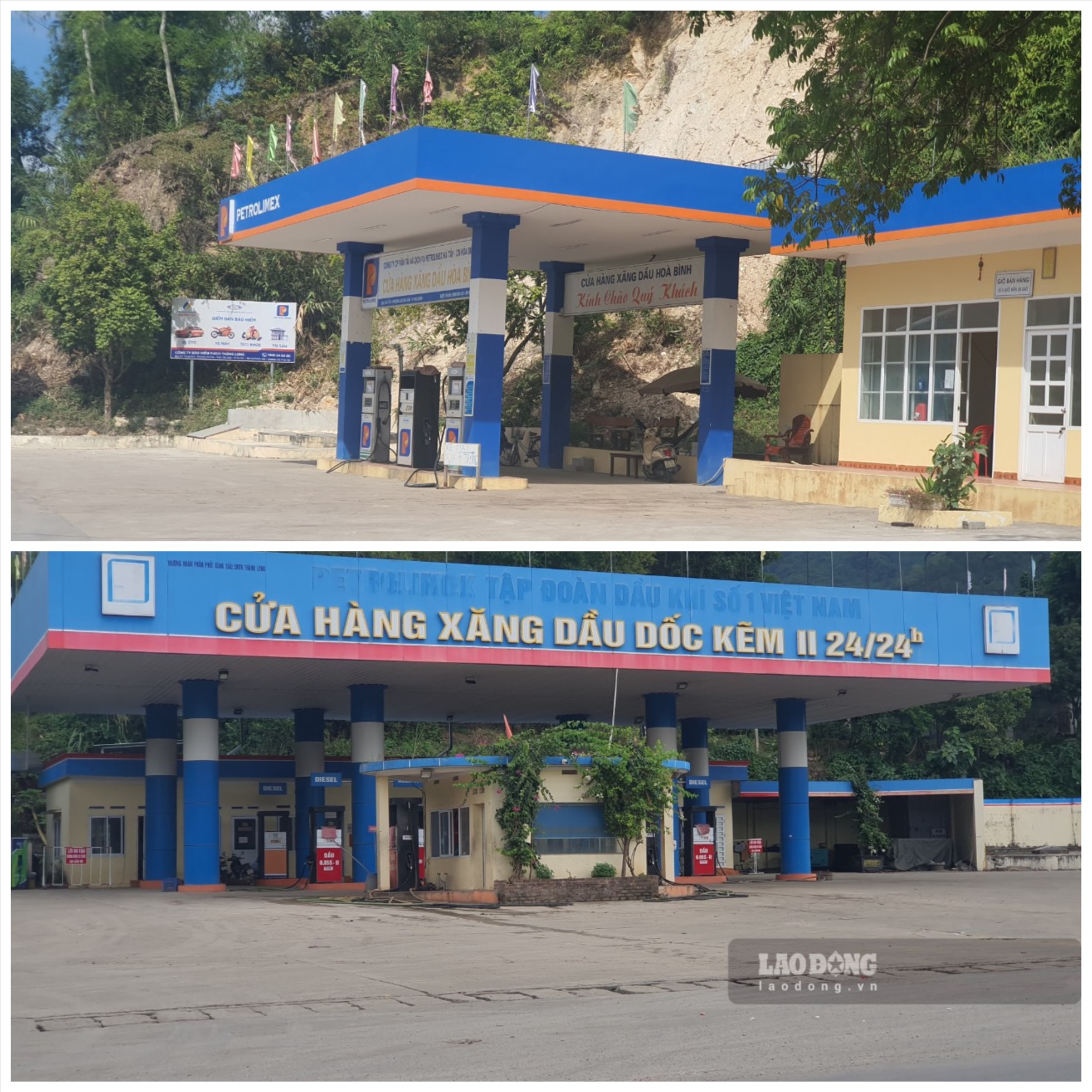 Cửa hàng xăng dầu Dốc Kẽm II (phường Dân Chủ, TP Hoà Bình) đã ngừng bán xăng từ ngày 12.11, còn