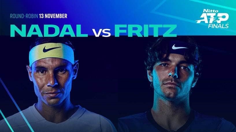 Rafael Nadal và Taylor Fritz lần thứ ba gặp nhau trong năm 2022. Ảnh: ATP