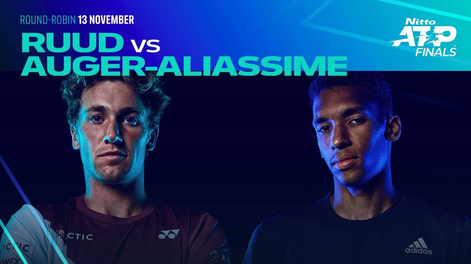Casper Ruud đấu Felix Auger-Aliassime hứa hẹn một trận đấu hay. Ảnh: ATP