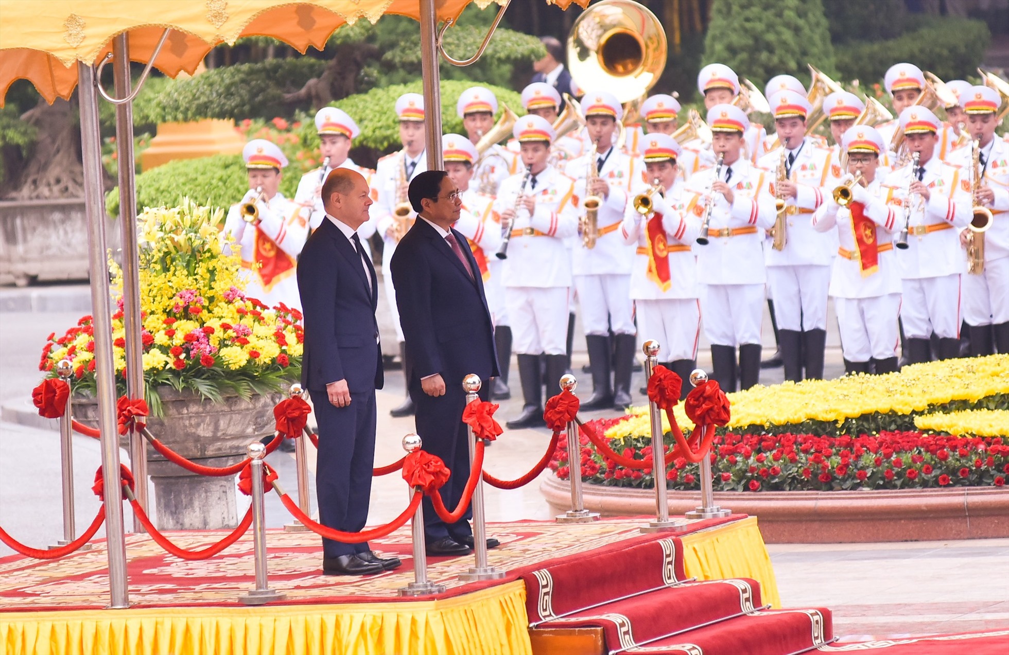 Thủ tướng Đức Olaf Scholz thăm chính thức Việt Nam từ ngày 13-14.11.2022 theo lời mời của Thủ tướng Phạm Minh Chính. Ảnh: Hải Nguyễn